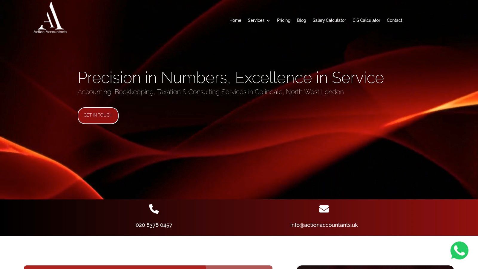 Screenshot from https://actionaccountants.uk