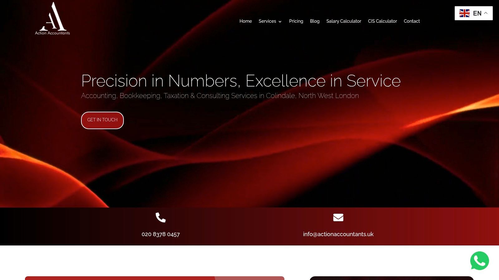 Screenshot from https://actionaccountants.uk
