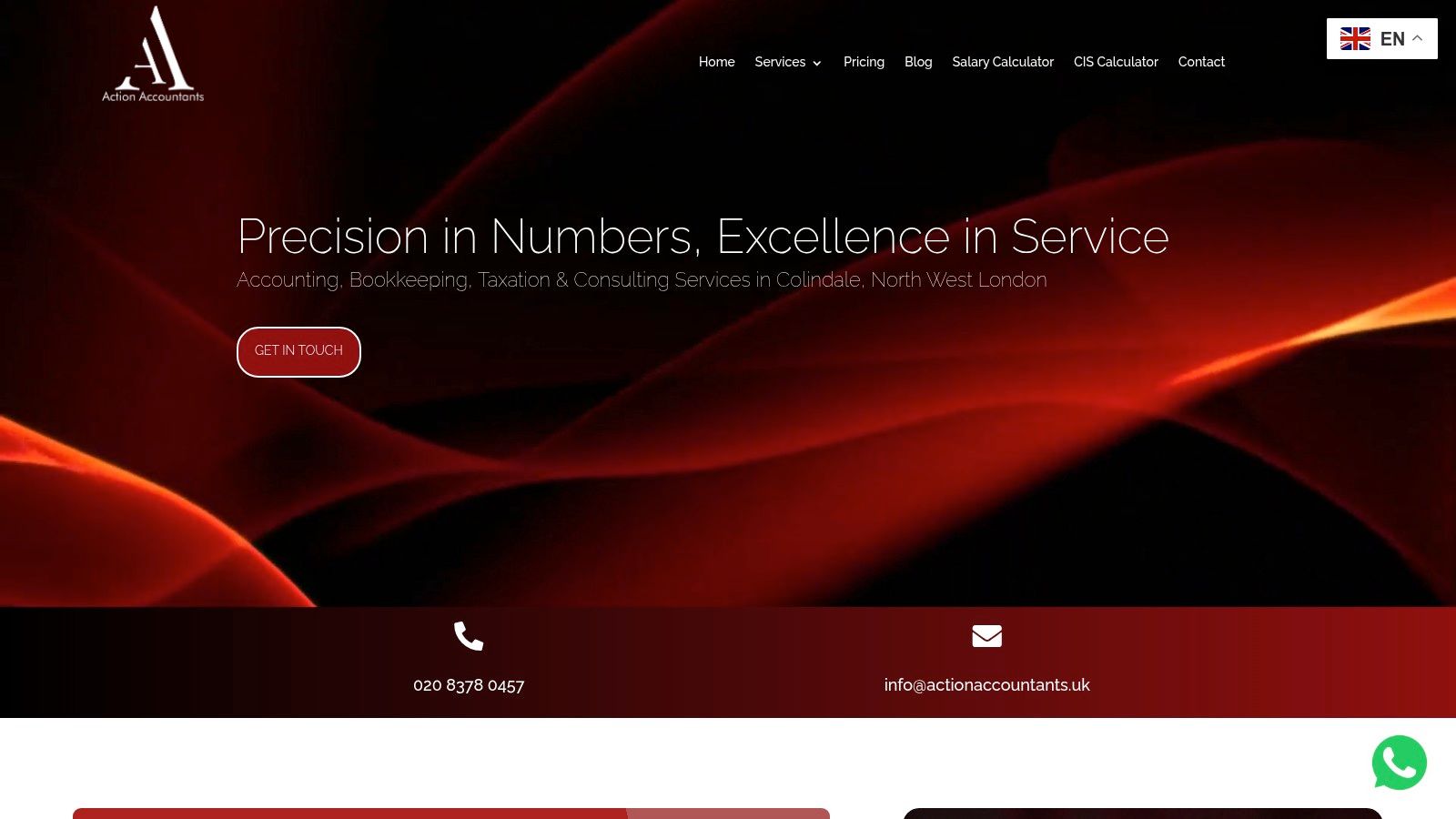 Screenshot from https://actionaccountants.uk